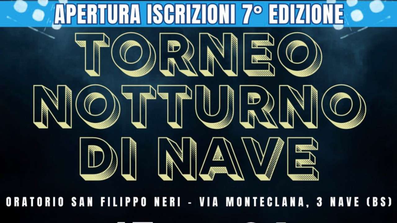 A giugno il via al Torneo notturno di Nave